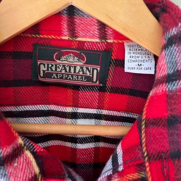 Greatland Apparel Vintage Shirt Plaid Flannel - Picture 3 of 6